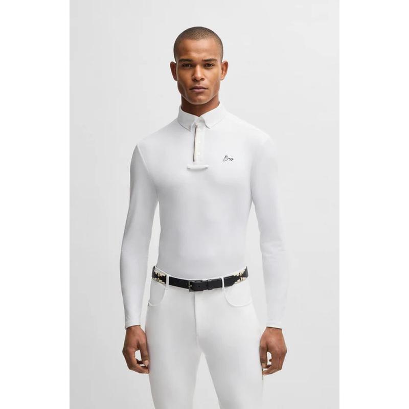 Koszula męska konkursowa Boss Equestrian Nick White, biała