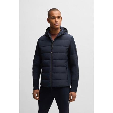 Kurtka męska Boss Hybrid Jacket Sky Captain, granatowa