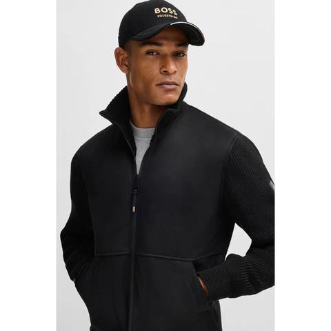 Bejsbolówka unisex Boss Equestrian Classic Black, czarna