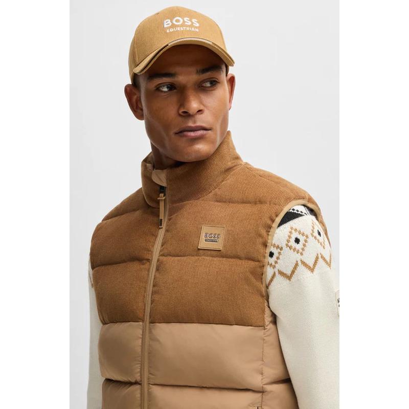 Bejsbolówka unisex Boss Equestrian Classic Camel, karmelowa