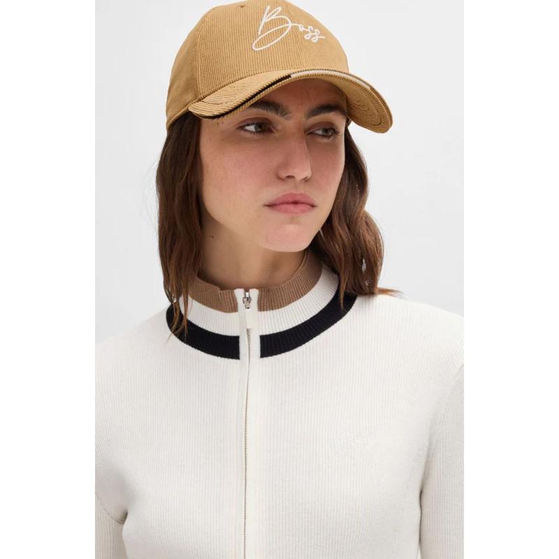 Bejsbolówka unisex Boss Equestrian Signed Camel, karmelowa