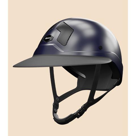 Kask Flex-on Armet z szerokim daszkiem Navy, granatowy mat