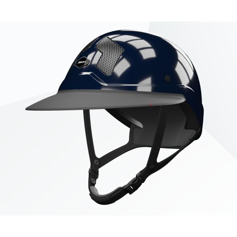 Kask Flex-on Armet z szerokim daszkiem Navy, granatowy połysk