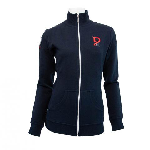 Bluza kibica damska Polish Equestrian Team granatowa