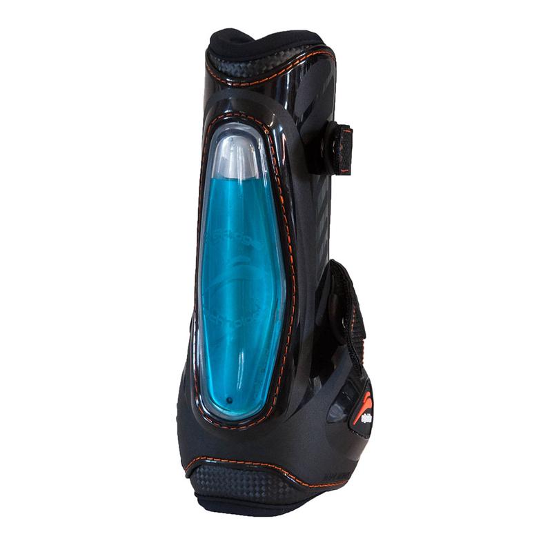 Ochraniacze eQuick eShock FluidGel Velcro przód czarne