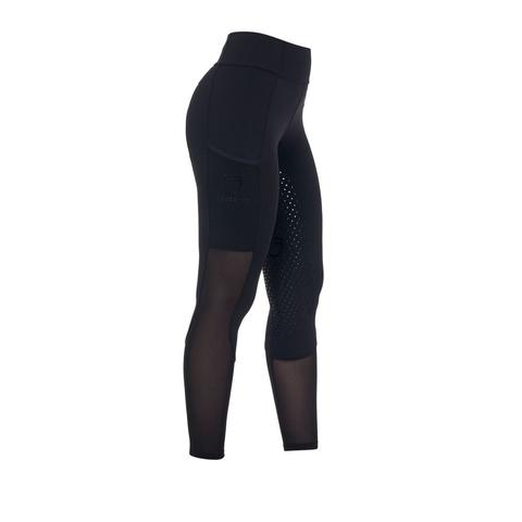 Legginsy damskie Equestro Hybrid Black, czarne