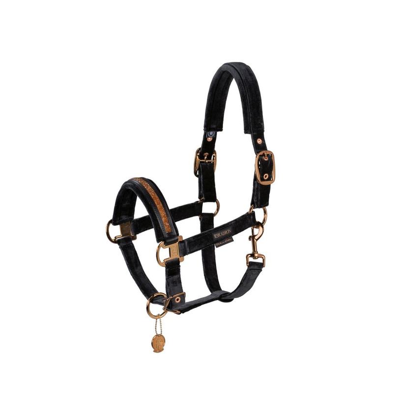 Kantar Eskadron Platinum Double Pin Velvet Jewel Black, czarny 2023