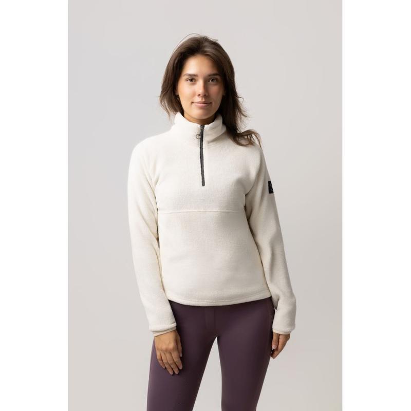 Bluza damska polarowa Horze Frieda kremowa
