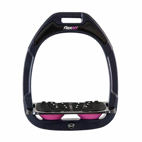 Strzemiona Flex-On Green Composite z kolcami dorośli granatowo-czarno-różowe
