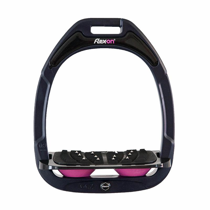 Strzemiona Flex-On Green Composite z kolcami dorośli granatowo-czarno-różowe