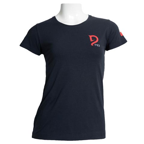 Koszulka kibica damska Polish Equestrian Team granatowa