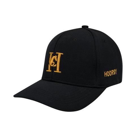 Bejsbolówka Hoorsy czarno-złota