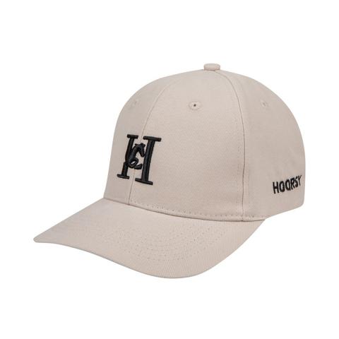 Bejsbolówka Hoorsy beżowo-czarna