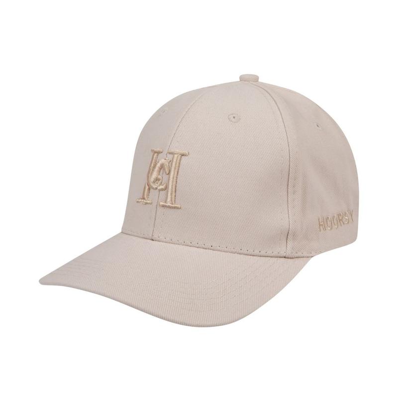 Bejsbolówka Hoorsy beżowo-beżowa