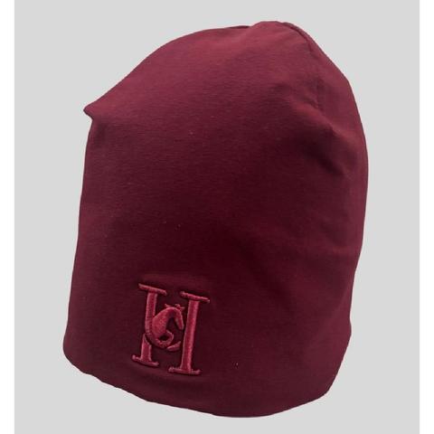 Czapka Hoorsy bawełniana bordowa