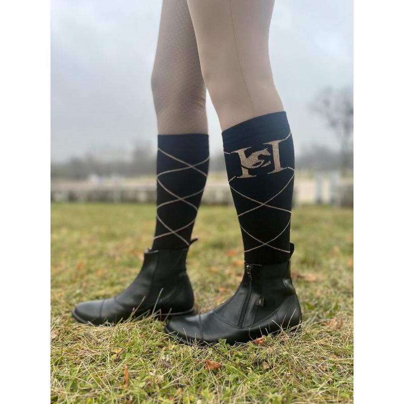 Skarpety Hoorsy Don Pablo czarno-beżowe