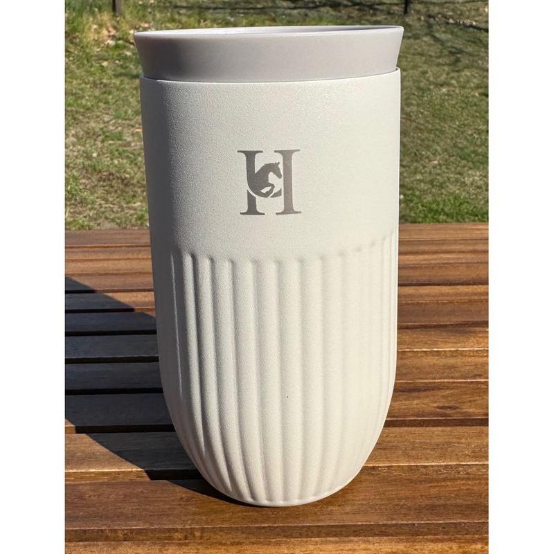 Kubek termiczny Hoorsy szarobeżowy