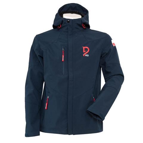 Kurtka kibica męska wiosna/lato Polish Equestrian Team Softshell nano granatowa