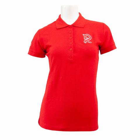 Koszulka kibica damska Polo Polish Equestrian Team Cotton czerwona
