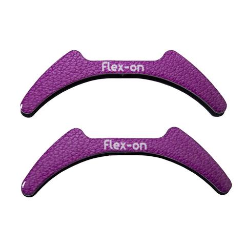 Wkładki magnetyczne do strzemion dorosłych Flex-on fioletowa skóra