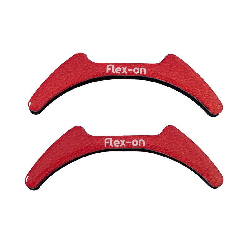 Wkładki magnetyczne do strzemion dorosłych Flex-on pomarańczowa skóra