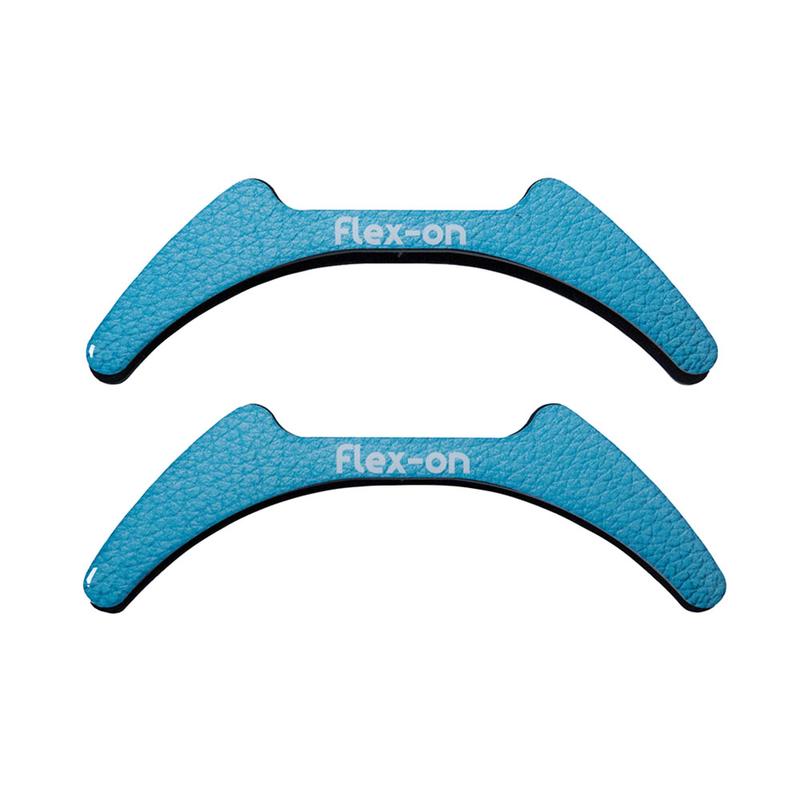 Wkładki magnetyczne do strzemion dorosłych Flex-on jasnobłękitna skóra