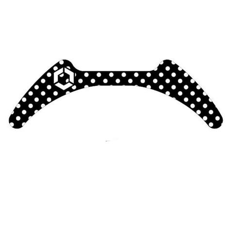 Wkładki magnetyczne do strzemion dorosłych Flex-on Dots Black, czarne w białe kropki