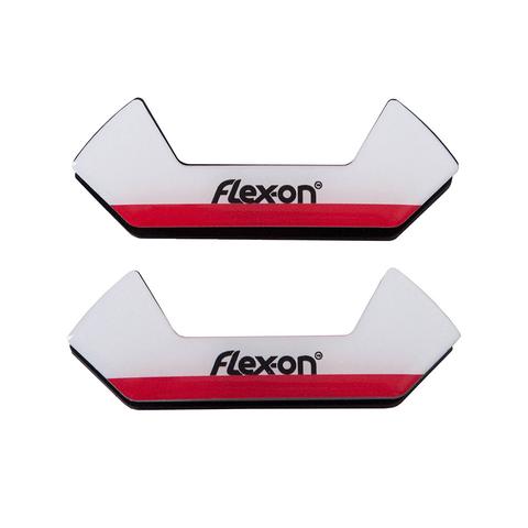 Wkładki magnetyczne do strzemion bezpiecznych Flex-on biało-czerwone