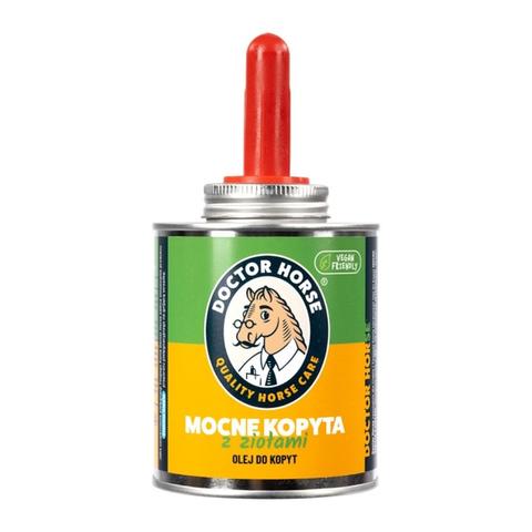 Olej do kopyt ziołowy z pędzelkiem Doctor Horse Mocne Kopyta z ziołami