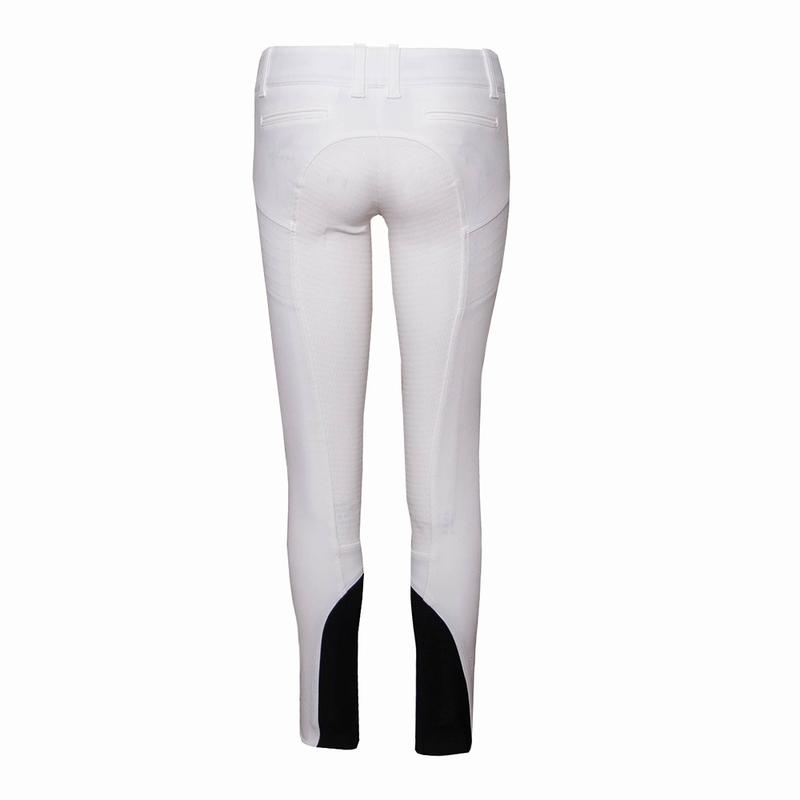 Bryczesy damskie Equiline X-Shape Full Grip białe