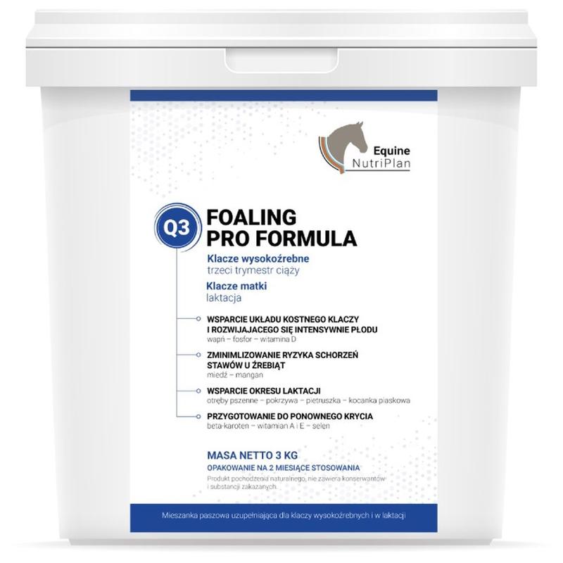 Preparat dla klaczy wysokoźrebnych i w laktacji Equine NutriPlan Foaling Pro Formula Q3