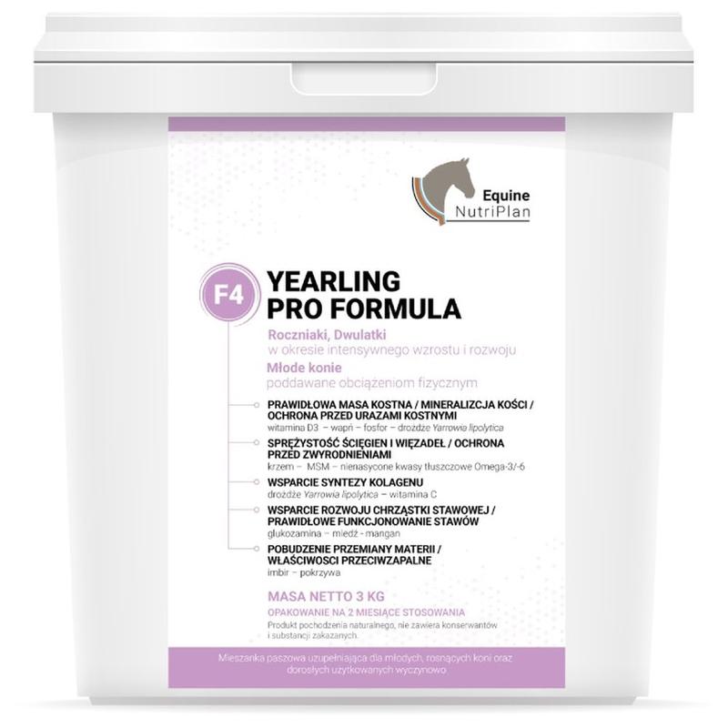 Preparat w okresie intensywnego wzrostu i rozwoju Equine NutriPlan Yearling Pro Formula F4