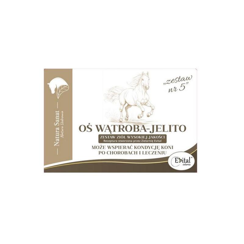 Mieszanka ziołowa Natura Sanat Oś wątroba-jelito dla wsparcia pracy wątroby u koni