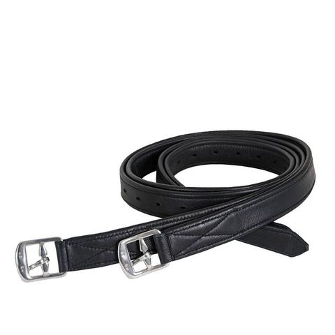 Puśliska skórzane Parkur 29mm przeszywane czarne