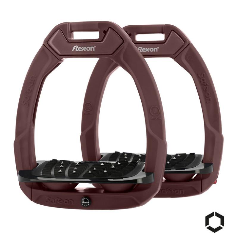 Strzemiona bezpieczne Flex-On Limited Edition z kolcami dorośli czekoladowo-czarne