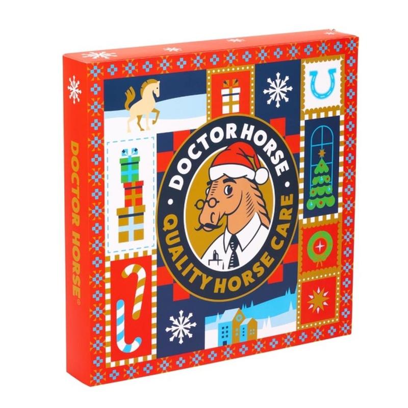 Kalendarz adwentowy Doctor Horse Nowa Zawartość czerwony