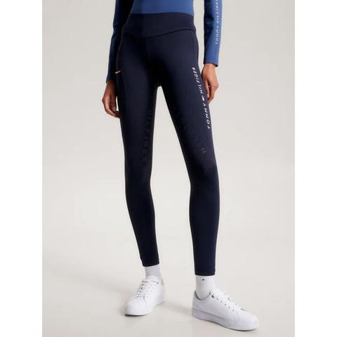 Legginsy damskie zimowe Tommy Hilfiger Equestrian Elmira Desert Sky, granatowe 2025