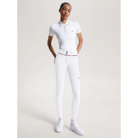 Bryczesy damskie Tommy Hilfiger Equestrian Geneva white, białe