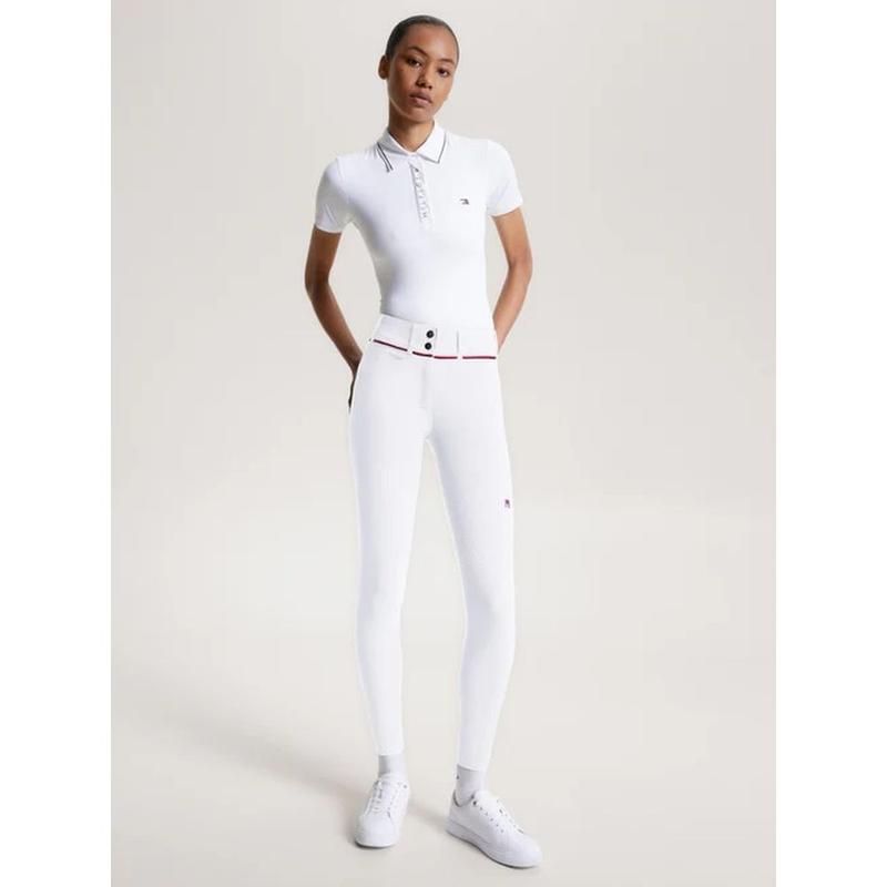 Bryczesy damskie Tommy Hilfiger Equestrian Geneva white, białe