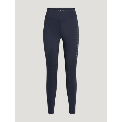 Legginsy damskie Tommy Hilfiger Equestrian Elmira Desert Sky, granatowe