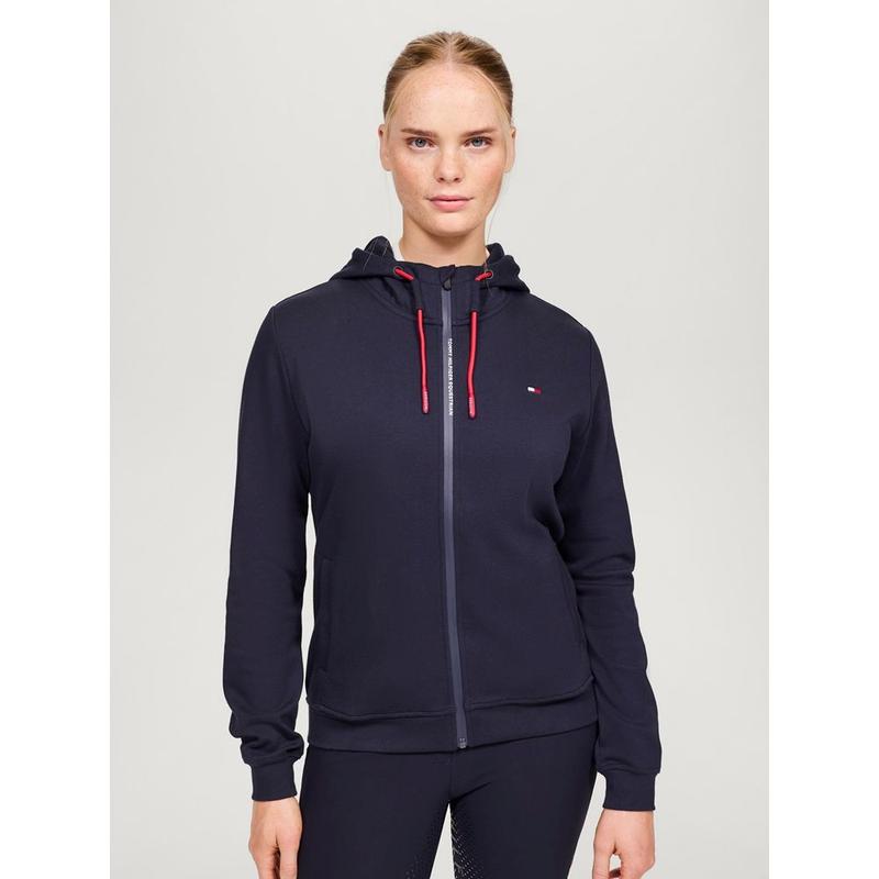 Bluza damska rozpinana Tommy Hilfiger Equestrian Kingston Desert Sky, granatowa 2025