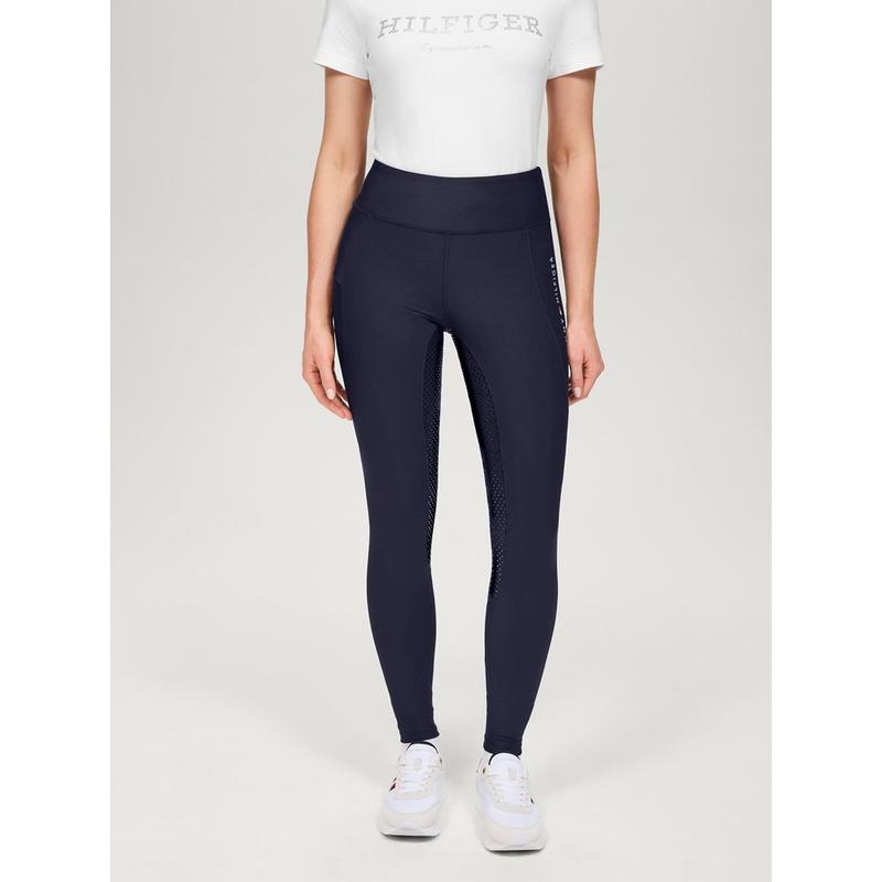 Legginsy damskie Tommy Hilfiger Equestrian Devon Desert Sky, granatowe 2026
