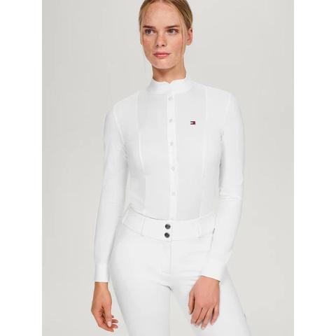 Koszula konkursowa damska Tommy Hilfiger Equestrian Optic White, biała 2025