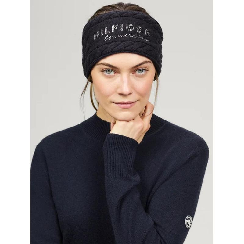 Opaska zimowa damska Tommy Hilfiger Equestrian Libby , granatowa 2025