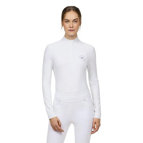 Bluzka konkursowa damska Tommy Hilfiger Equestrian Taylor Optic White, biała 2025