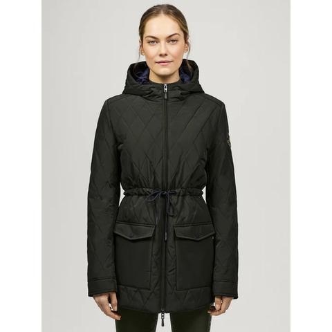 Płaszcz damski z kapturem Tommy Hilfiger Equestrian Forest Pine, khaki 2025