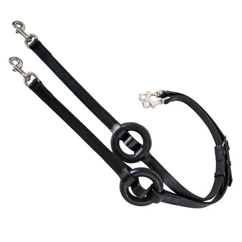 Wypinacze Parkur skórzane z kółkiem gumowym czarne