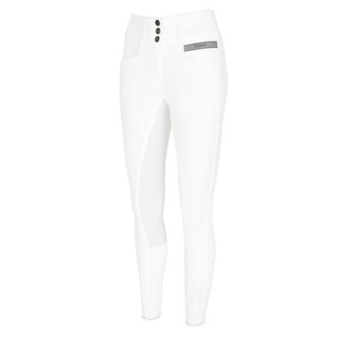 Bryczesy damskie Pikeur Candela Gr Full Patches White, białe
