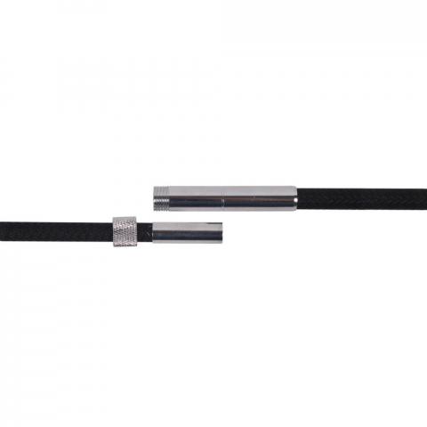 Bat do lonżowania składany QHP black, czarny