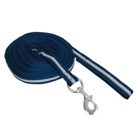 Lonża York bawełniana granatowo-szara